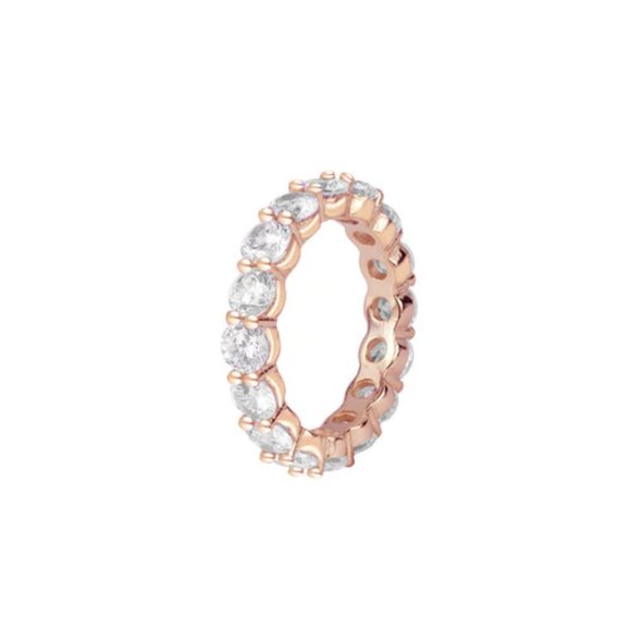 Round Eternity Band - Rose Gold - Ring Size 5 - Picture 1 of 6